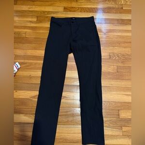 theory men’s black dress pants